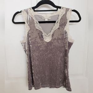 Vintage Banana Republic Velvet Stretch Tank Top